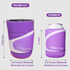 HUGG IT ALL Smart Wrap Insulated Drink Sleeve – W/Purple