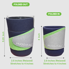 HUGG IT ALL Smart Wrap Insulated Drink Sleeve – DK Grey/Green