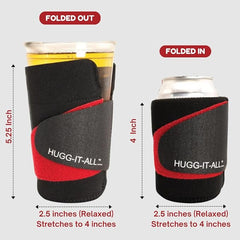 Smart Wrap Insulated Drink Sleeve – Adjustable Neoprene Can & Bottle Cooler, Universal Beverage Holder for Soda, Beer, Energy Drinks, Iced Coffee & Water Bottles, Reusable Drink Insulator (1 Pc)